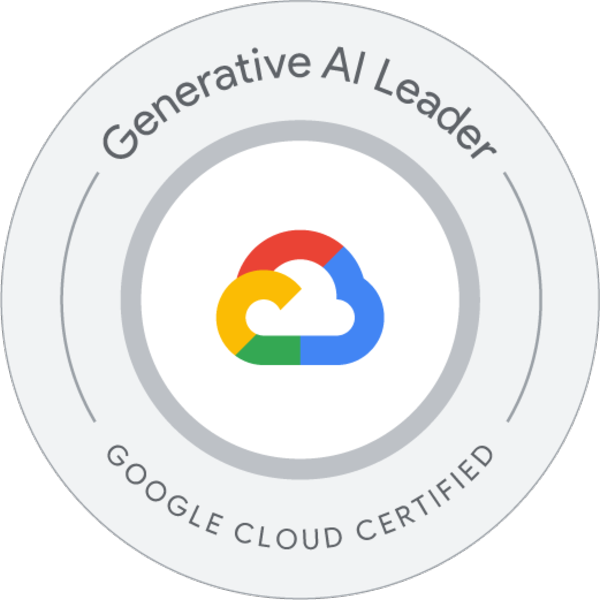 Google Cloud Certified — Generative AI Leader badge